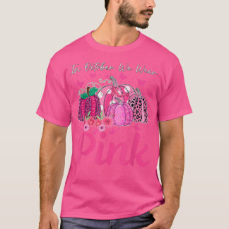 Im Oktober tragen wir Pink Leopard Pumpkin Brust k T-Shirt