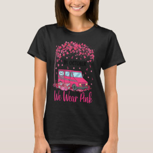 Im Oktober tragen wir Pink Mail Carrier Postler T-Shirt