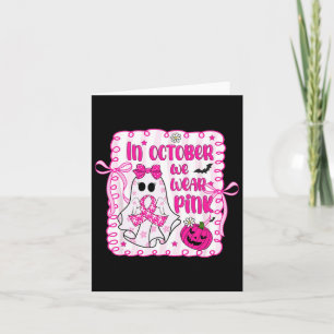 Im Oktober tragen wir Pink Niedlich Boo Pink Ribbo Karte