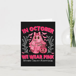 Im Oktober tragen wir Pink Niedlich Ghost Hallowee Karte