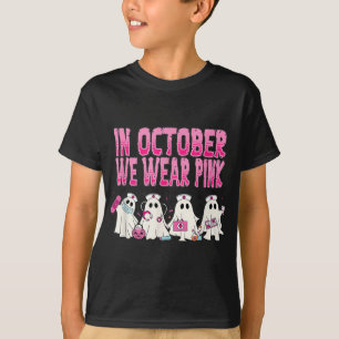 Im Oktober tragen wir Pink Nurse Brustkrebs Awaren T-Shirt