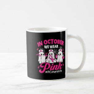 Im Oktober tragen wir Pink Picu Krankenpflege kann Kaffeetasse