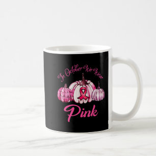 Im Oktober tragen wir Pink Pumpkin Halloween-Gesch Kaffeetasse