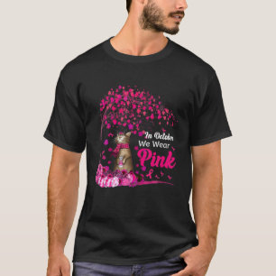 Im Oktober tragen wir Pink Pumpkin Kat Brustkrebs T-Shirt