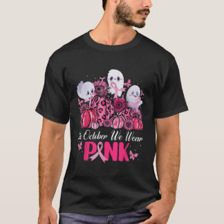 Im Oktober tragen wir Pink Pumpkin Leopard Ghost B T-Shirt