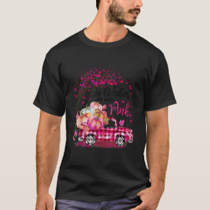 Im Oktober tragen wir Pink Pumpkin Truck Brust Can T-Shirt