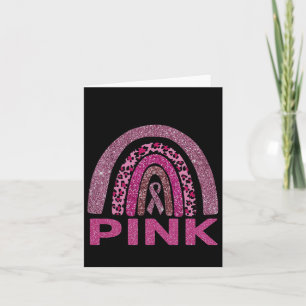 Im Oktober tragen wir Pink Rainbow Breast Cancer A Karte