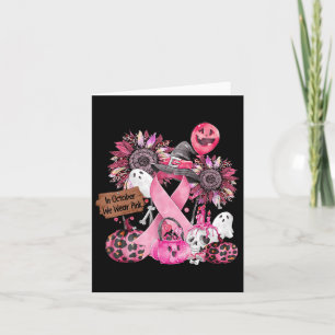 Im Oktober tragen wir Pink Ribbon Ghost Halloween Karte