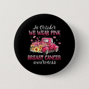 Im Oktober tragen wir Pink Ribbon Leopard LKW Brea Button