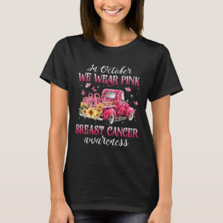 Im Oktober tragen wir Pink Ribbon Leopard LKW Brea T-Shirt