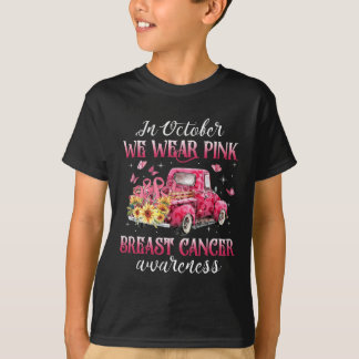Im Oktober tragen wir Pink Ribbon Leopard LKW Brea T-Shirt