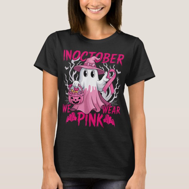 Im Oktober tragen wir Pink Shirt Breast Cancer Awa (Vorderseite)