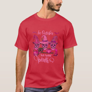 Im Oktober tragen wir Pink Sugar Skull Brustkrebs T-Shirt