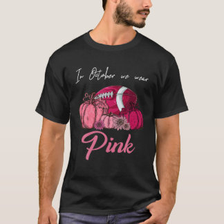 Im Oktober tragen wir Pink Sugar Skull Brustkrebs T-Shirt