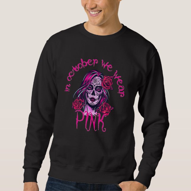 Im Oktober tragen wir Pink Sugar Skull Sweatshirt (Vorderseite)