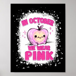 Im Oktober tragen wir Pink-Teacher-Brustkrebs-Awar Poster