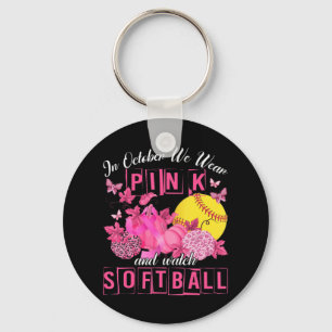 Im Oktober tragen wir Pink und schauen uns Softbal Schlüsselanhänger