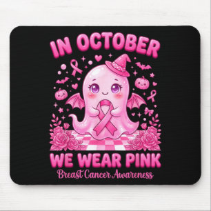 Im Oktober tragen wir Pinke Geisterhexe Brustkrebs Mousepad