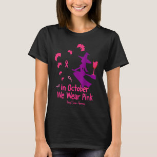 Im Oktober tragen wir rosa Brust-Bewusstsein Hexe T-Shirt