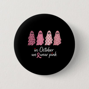Im Oktober tragen wir rosa Brustkrebs-Bewusstsein Button