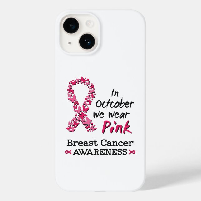 Im Oktober tragen wir rosa Brustkrebs-Bewusstsein Case-Mate iPhone Hülle (Rückseite)