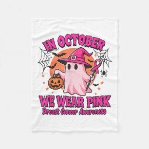 Im Oktober tragen wir rosa Brustkrebs-Bewusstsein Fleecedecke