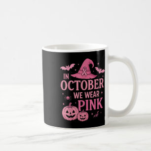 Im Oktober tragen wir rosa Brustkrebs-Bewusstsein Kaffeetasse