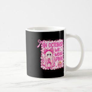 Im Oktober tragen wir rosa Brustkrebs-Bewusstsein Kaffeetasse