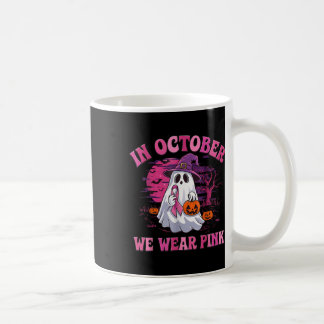 Im Oktober tragen wir rosa Brustkrebs-Bewusstsein Kaffeetasse