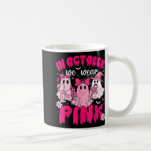 Im Oktober tragen wir rosa Brustkrebs-Bewusstsein Kaffeetasse