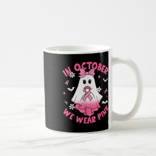 Im Oktober tragen wir rosa Brustkrebs-Bewusstsein Kaffeetasse