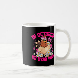 Im Oktober tragen wir rosa Brustkrebs Bewusstsein  Kaffeetasse