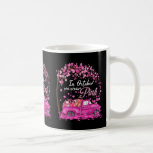 Im Oktober tragen wir rosa Brustkrebs-Bewusstsein Kaffeetasse