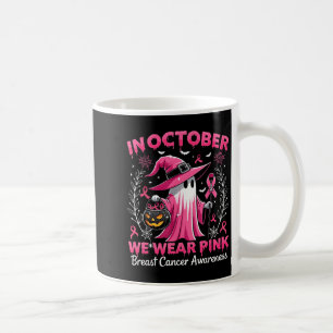 Im Oktober tragen wir rosa Brustkrebs-Bewusstsein  Kaffeetasse