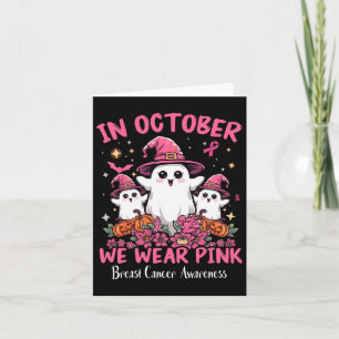 Im Oktober tragen wir rosa Brustkrebs-Bewusstsein Karte