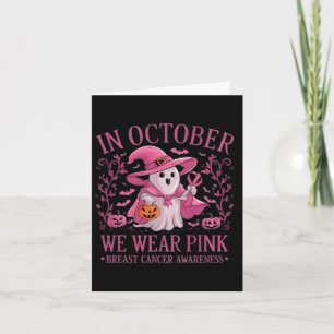 Im Oktober tragen wir rosa Brustkrebs-Bewusstsein Karte