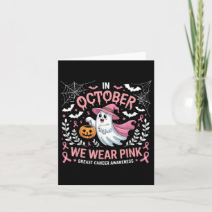Im Oktober tragen wir rosa Brustkrebs-Bewusstsein Karte