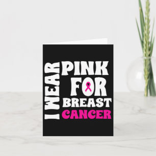 Im Oktober tragen wir rosa Brustkrebs-Bewusstsein Karte