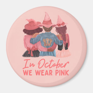 Im Oktober tragen wir rosa Brustkrebs-Bewusstsein Magnet