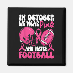 Im Oktober tragen wir rosa Brustkrebs-Bewusstsein Magnet