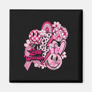 Im Oktober tragen wir rosa Brustkrebs-Bewusstsein  Magnet