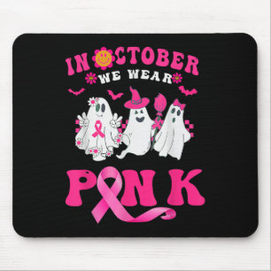 Im Oktober tragen wir rosa Brustkrebs-Bewusstsein Mousepad