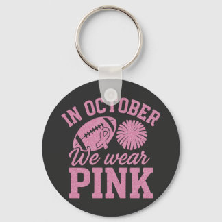 Im Oktober tragen wir rosa Brustkrebs-Bewusstsein Schlüsselanhänger