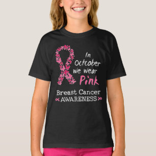 Im Oktober tragen wir rosa Brustkrebs-Bewusstsein T-Shirt
