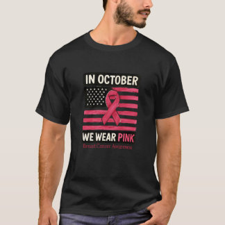 Im Oktober tragen wir rosa Brustkrebs-Bewusstsein T-Shirt