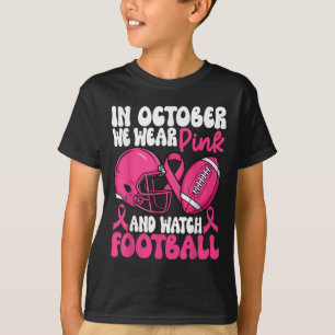 Im Oktober tragen wir rosa Brustkrebs-Bewusstsein T-Shirt