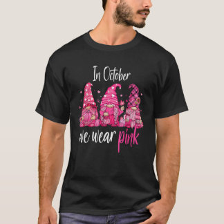 Im Oktober tragen wir rosa Brustkrebs-Bewusstseins T-Shirt