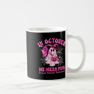 Im Oktober tragen wir rosa Brustkrebs Frauen Geist Kaffeetasse
