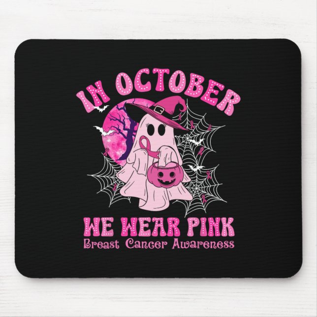 Im Oktober tragen wir rosa Brustkrebs Frauen Geist Mousepad (Vorne)
