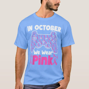 Im Oktober tragen wir Rosa Brustkrebs Gaming Junge T-Shirt